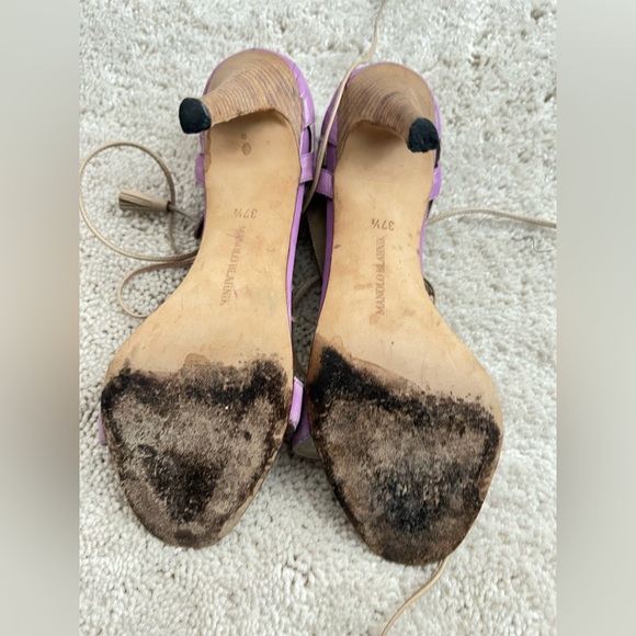 Manolo Blahnik Purple Heels - Picture 4 of 4